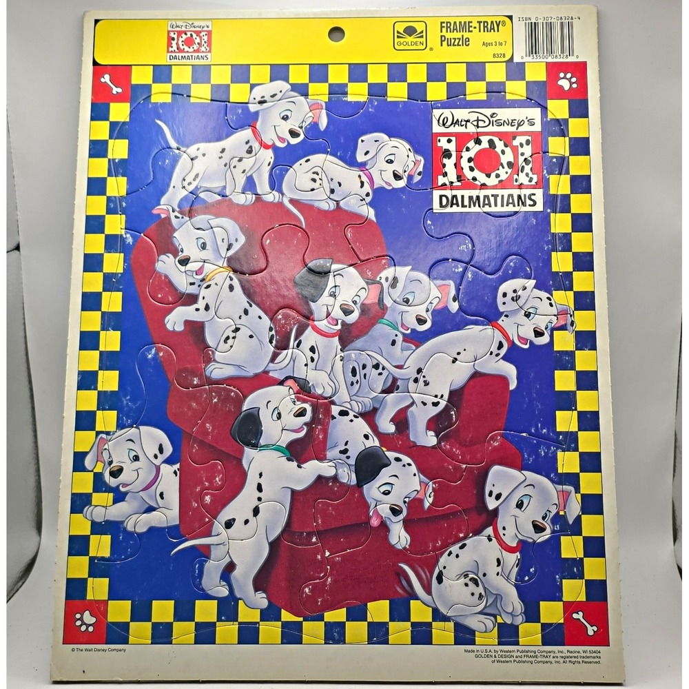 Golden Disney 101 Dalmatians Frame-Tray Puzzle Ages 3 to 7 #8328